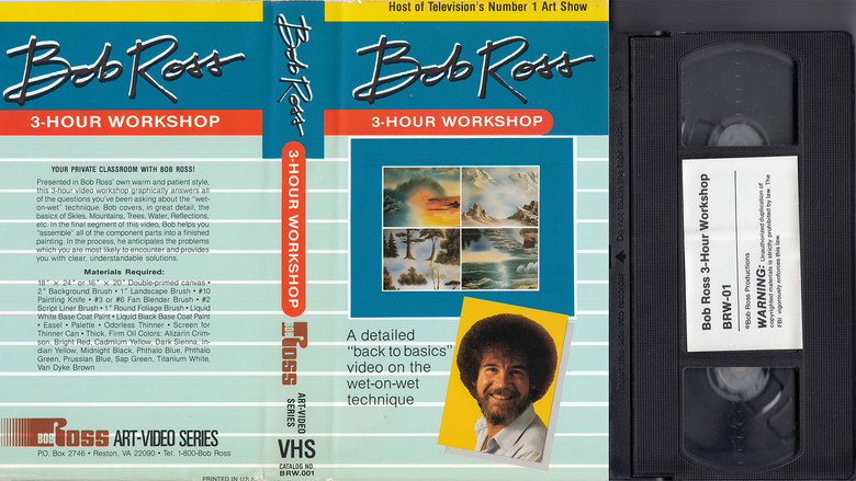 The Joy of Painting with Bob Ross Instructional backdrop 2