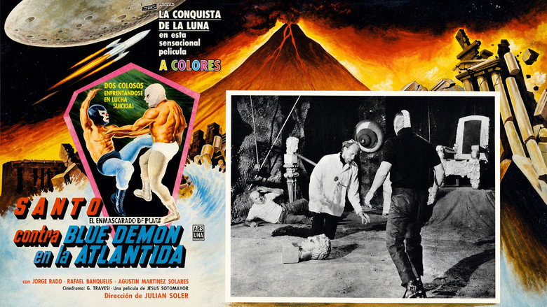 Santo vs. Blue Demon in Atlantis backdrop 4