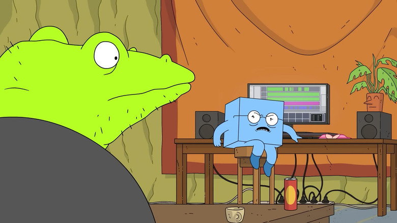 Crocodile and Cube: In the Studio backdrop 4