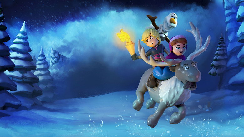 LEGO Frozen Northern Lights backdrop 3