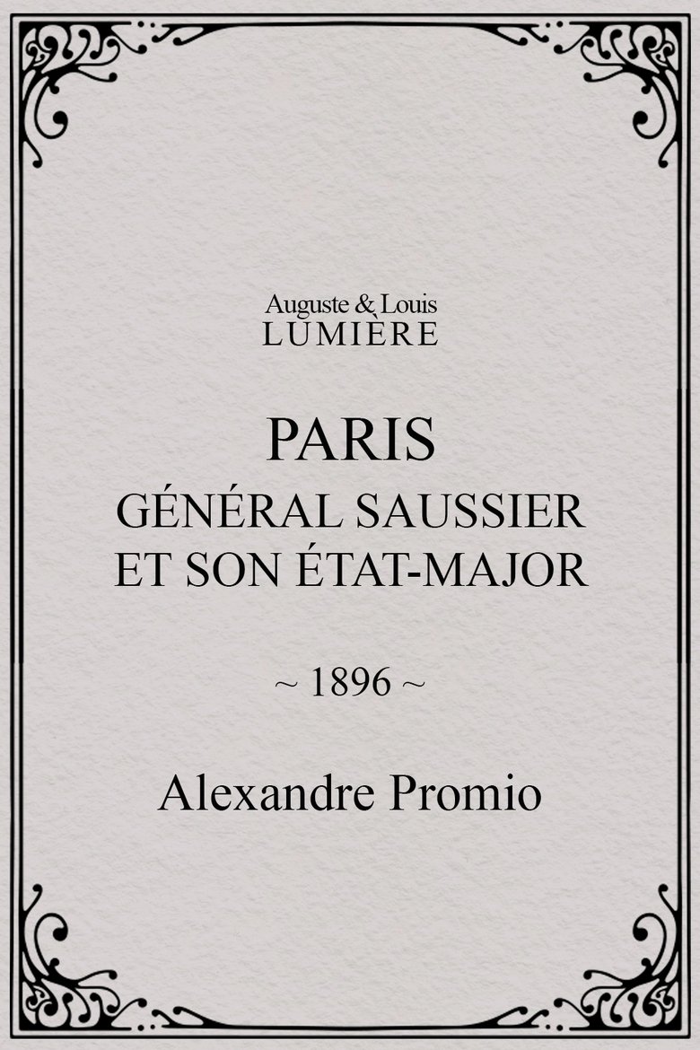 Paris : général Saussier et son état-major