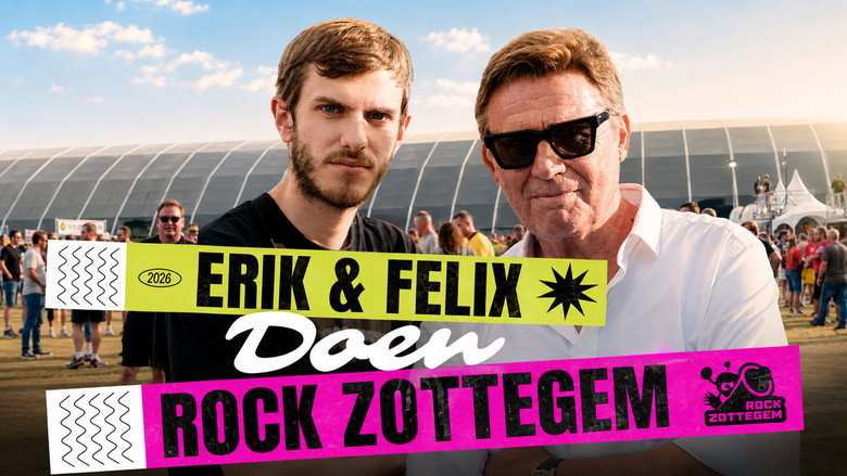 Erik & Felix doen Rock Zottegem backdrop 1