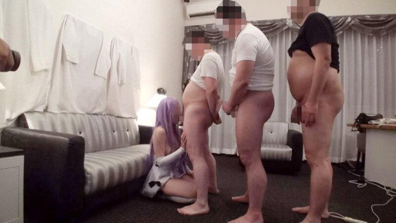 [Shy Beautiful Female Acquaintance x G Cup x Extreme Masochist] Local 19 Year Old. [Drinks Saliva Of Older Men And Deep Kisses Them Before Deepthroating All Their Cocks, Spraying Her Pussy Juice, And Getting 5 Cumshots All Over Her… backdrop 1