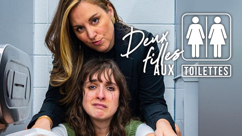 Deux filles aux toilettes backdrop 1