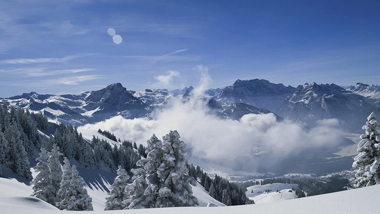 The Alps from Above: Symphony of Summits backdrop 2