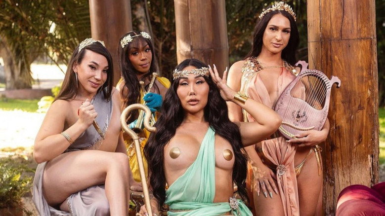 Gorgons and Goddesses backdrop 1