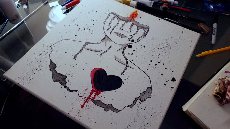 L'Ombre au tableau backdrop 4