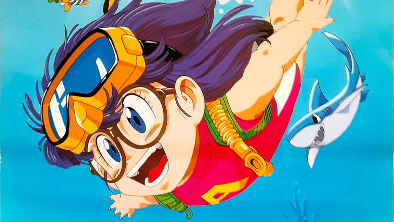 Dr. Slump and Arale-chan: Hoyoyo!! Follow the Rescued Shark... backdrop 2