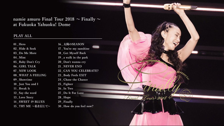 Namie Amuro Final Tour 2018 ~Finally~ at Fukuoka Yahuoku! Dome backdrop 2