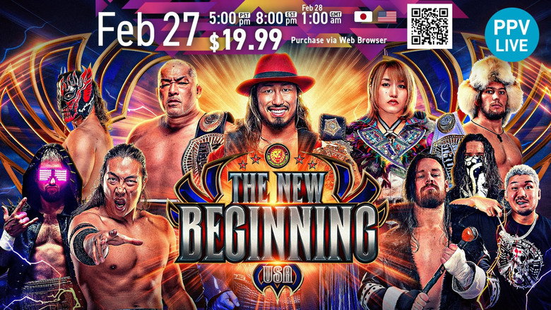 NJPW The New Beginning USA 2026 backdrop 4