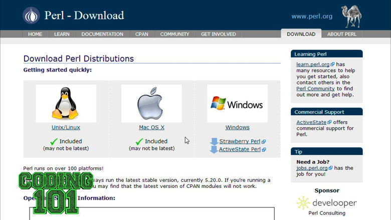 Perl: Getting Started