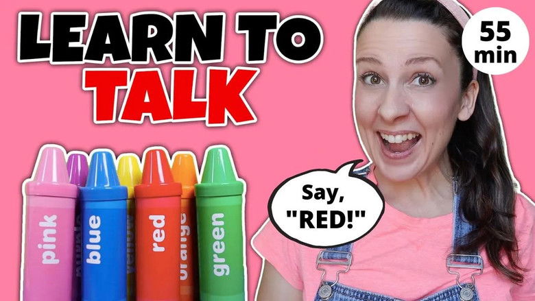 Learn To Talk - Toddler Learning Video - Learn Colors with Crayon Surprises - Speech Delay - Baby