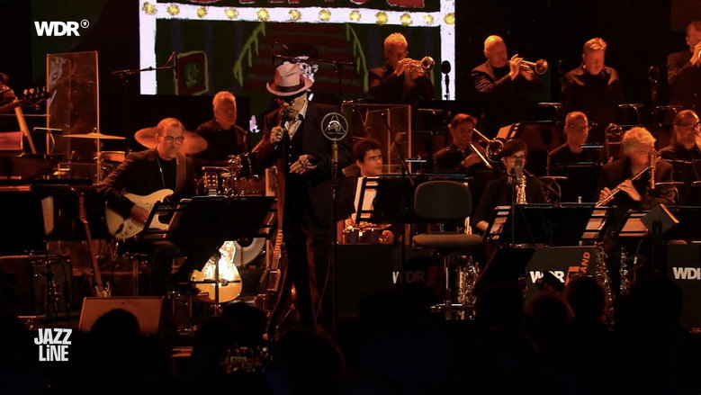 Elvis Costello & WDR Big Band @ Leverkusener Jazztage 2025 backdrop 1