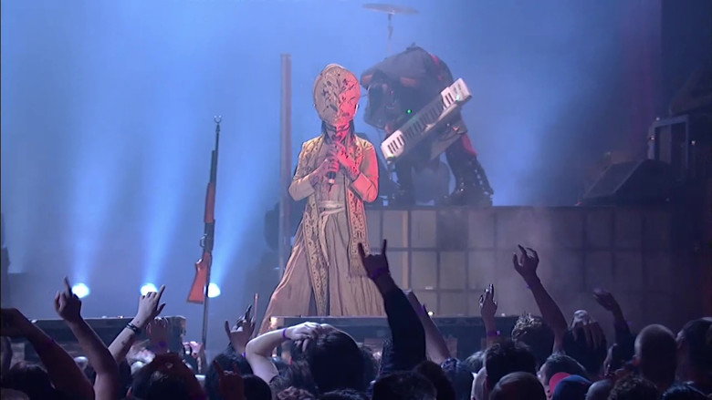 Marilyn Manson - Guns, God and Government World Tour backdrop 3