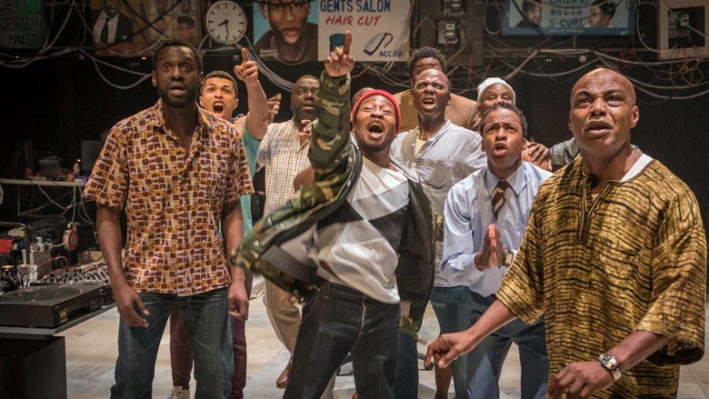 National Theatre Live: Barber Shop Chronicles backdrop 6