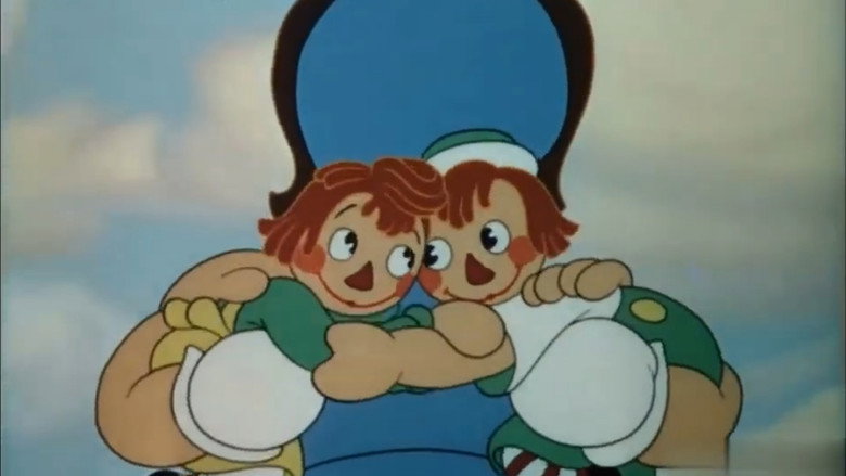 Raggedy Ann and Raggedy Andy backdrop 1