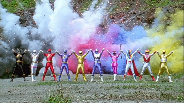 Hyakujuu Sentai Gaoranger VS Super Sentai backdrop 5