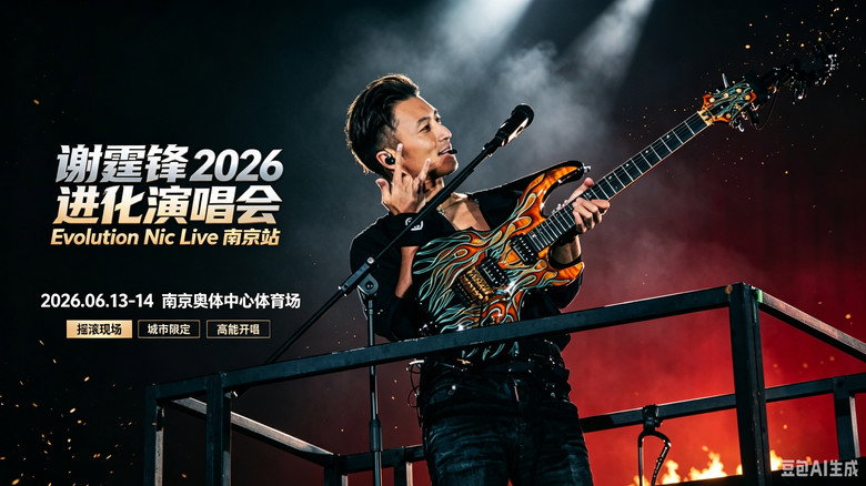 谢霆锋2026进化演唱会南京站 backdrop 1