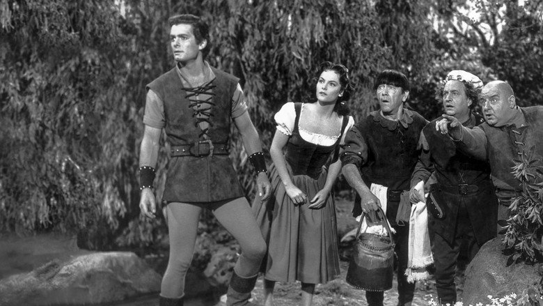 Snow White and the Three Stooges backdrop 2