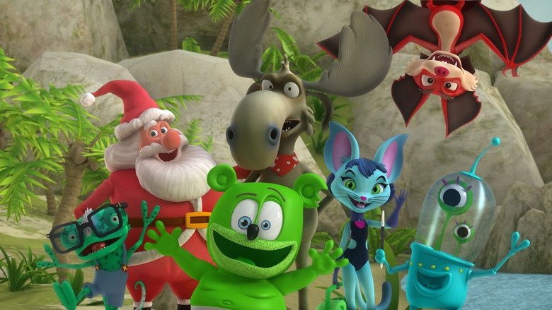 The Yummy Gummy Search for Santa backdrop 2