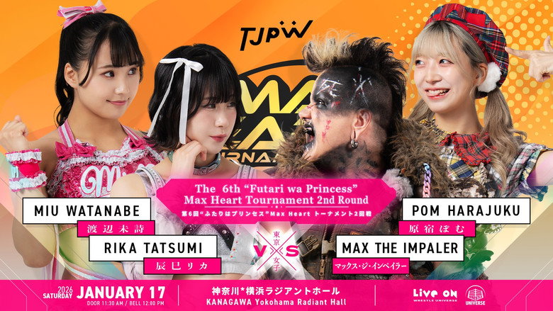 TJPW The 6th "Futari wa Princess" Max Heart Tournament ~ Day 2 backdrop 4