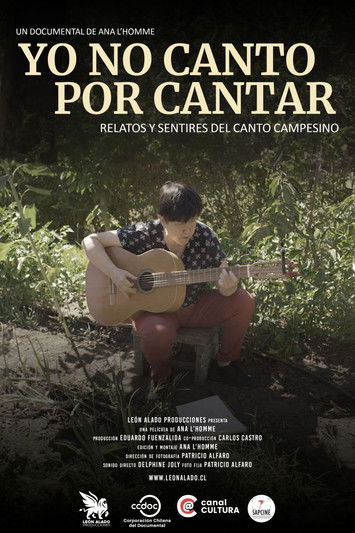 Yo no canto por cantar