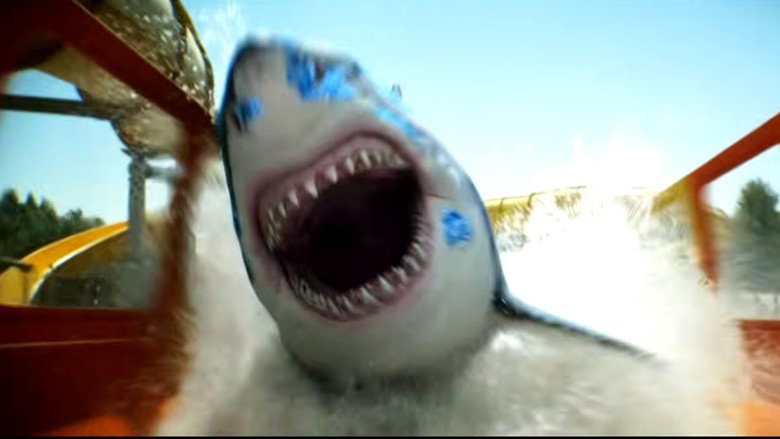 Water Park Shark backdrop 3