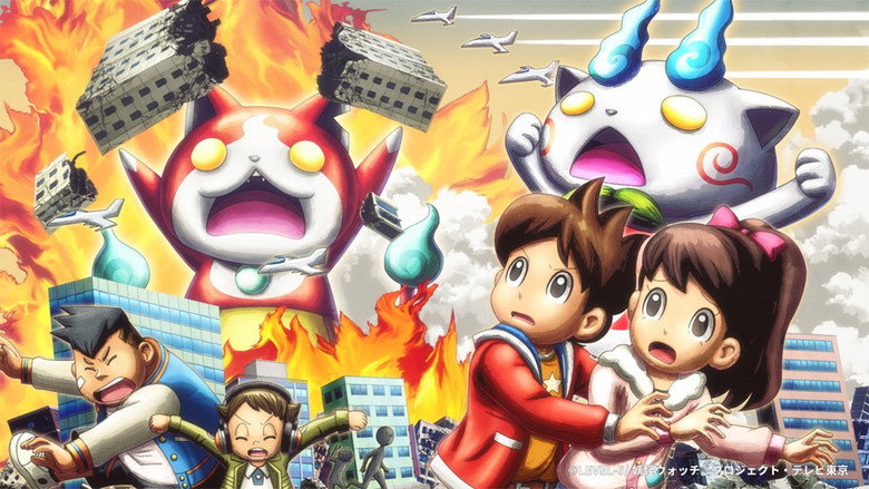 Yo-kai Watch♪: Jibanyan vs. Komasan - The Big Amazing Battle, Nyan backdrop 2