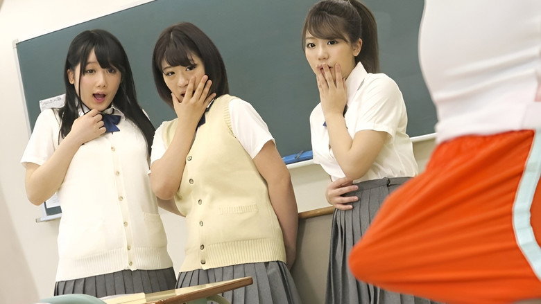 The Transfer Student Is Black!? Shocked by His Huge Cock, Girls Beg to See It and Ache for More... backdrop 1