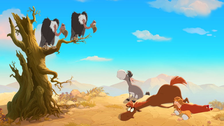Horse Julius and Big Horse Racing backdrop 9