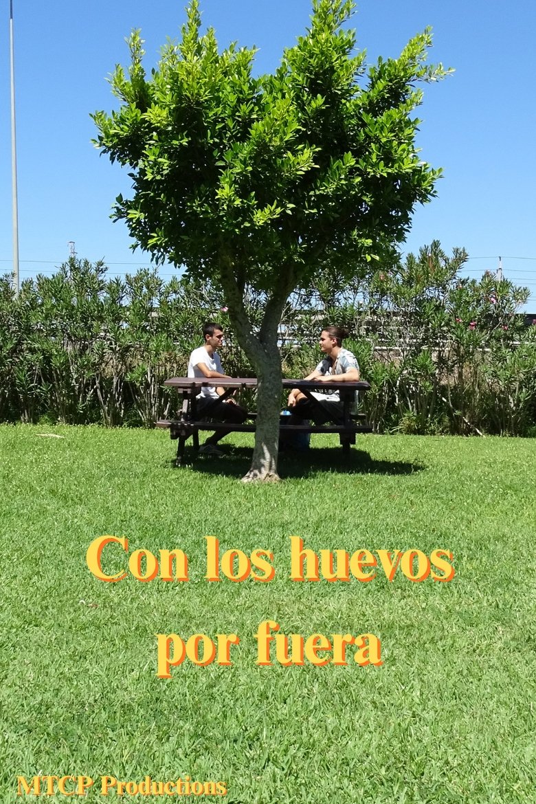 Con los huevos por fuera