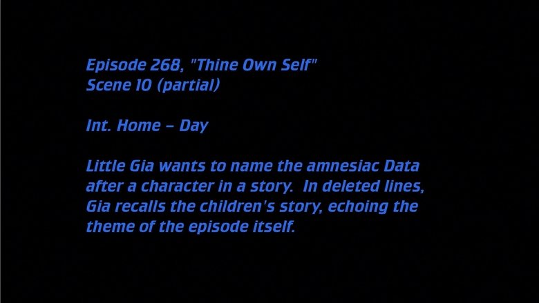 Deleted Scenes: S07E16 - Thine Own Self