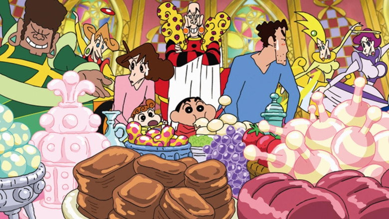 Crayon Shin-chan: Fierceness That Invites Storm! Me and the Space Princess backdrop 3