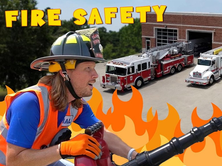 Fire Safety with Fire Fighters | Fire Truck for Kids Handyman Hal
