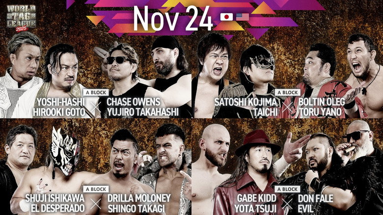 NJPW World Tag League 2025 - Day 3 backdrop 9