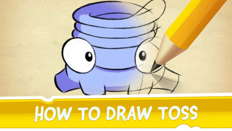 How to Draw Toss from Cut the Rope 2