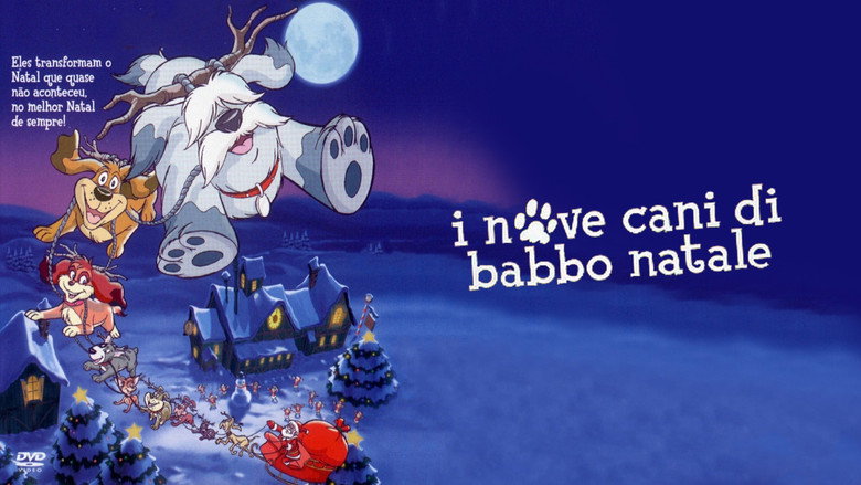 Nine Dog Christmas backdrop 3