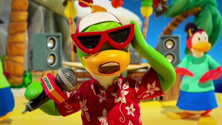 Club Penguin Monster Beach Party backdrop 2