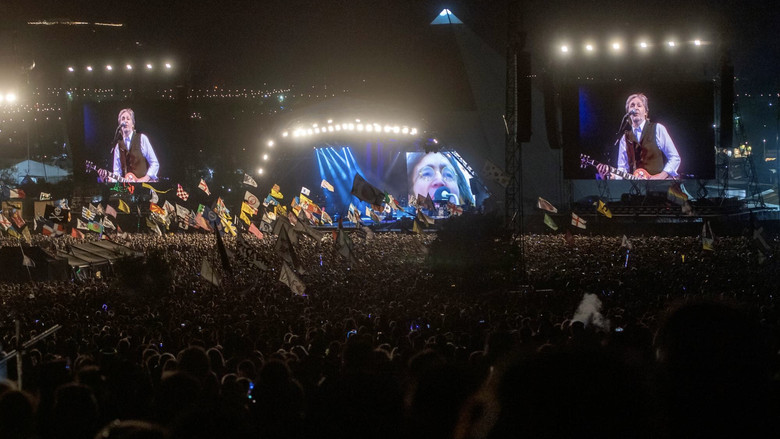 Paul McCartney at Glastonbury Festival backdrop 1