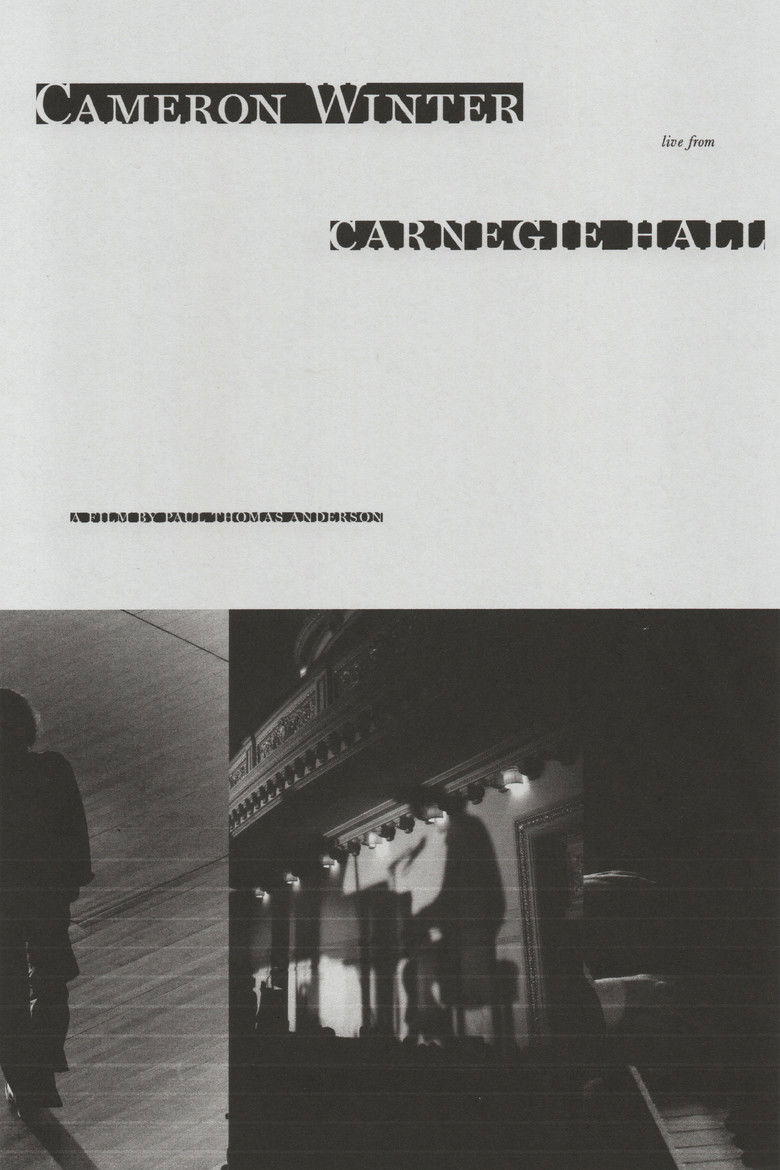 Cameron Winter at Carnegie Hall