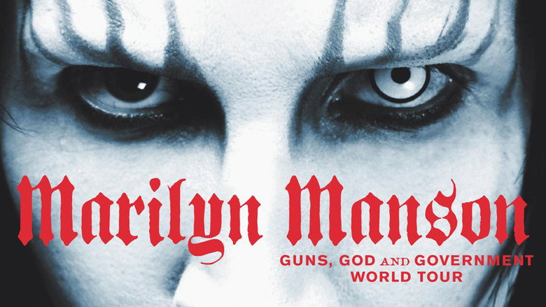 Marilyn Manson - Guns, God and Government World Tour backdrop 2