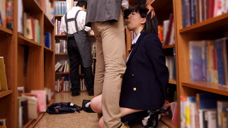 EBOD-565 Conceived Library Slut ● I can not refuse, I can not make a voice and I am ejaculated in the vagina as it is, a sober and big tits school girl Koharu Suzuki - Suzuki Koharu backdrop 4