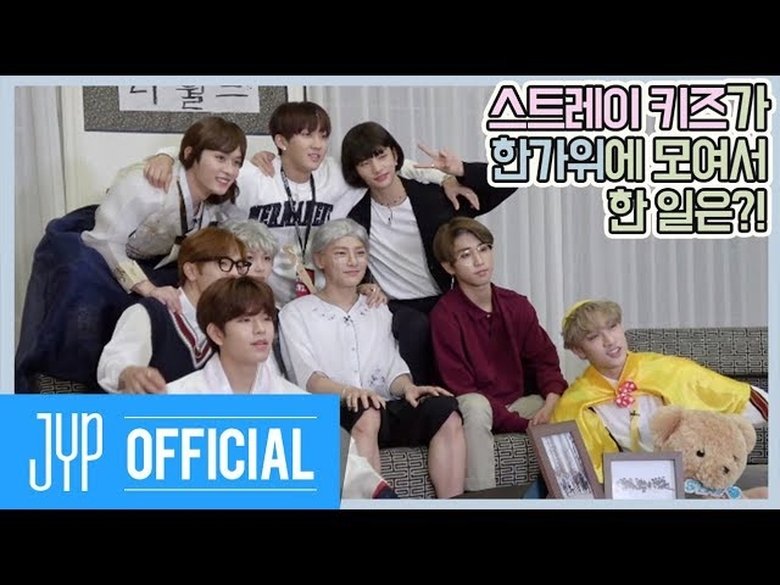 What did Stray Kids do when they gathered during Chuseok?