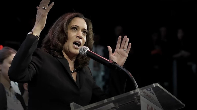 The Choice 2024: Harris vs. Trump backdrop 9