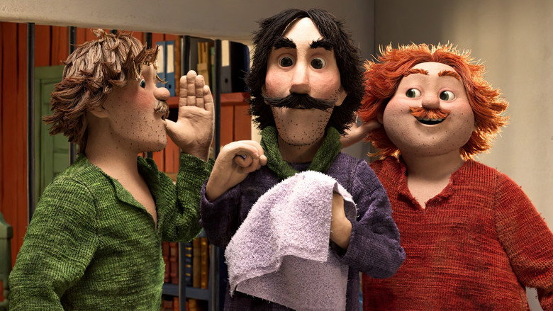 Three Robbers and a Lion backdrop 8