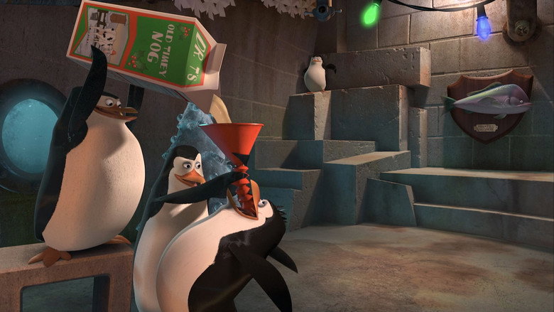 The Madagascar Penguins in a Christmas Caper backdrop 7