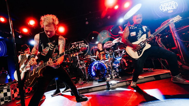 Sum 41 live in the Helpful Honda Sound Space at KROQ, Los Angeles, CA, USA backdrop 1