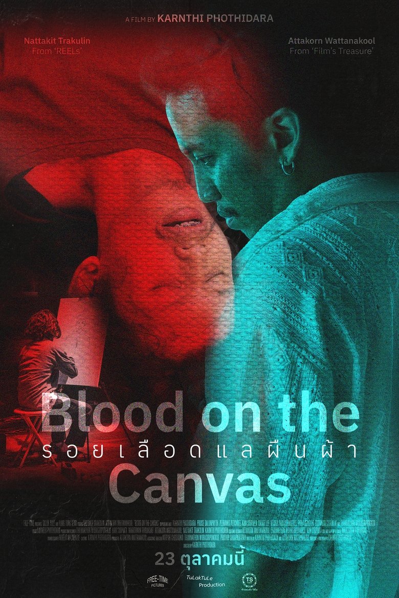 Blood on the canvas