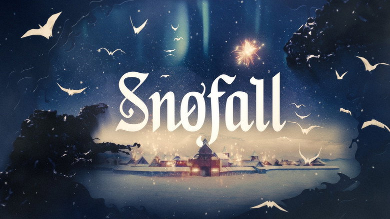 Snowfall backdrop 1