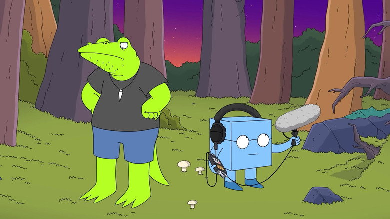 Crocodile and Cube: In the Studio backdrop 2